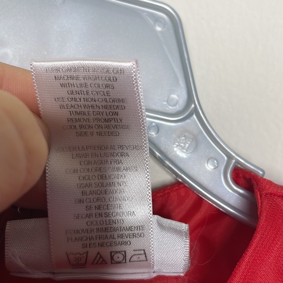 Sweet Heart Rose Girls Size 4 Red Black Sleeveless Glitter Tulle Holiday Dress - Picture 8 of 10